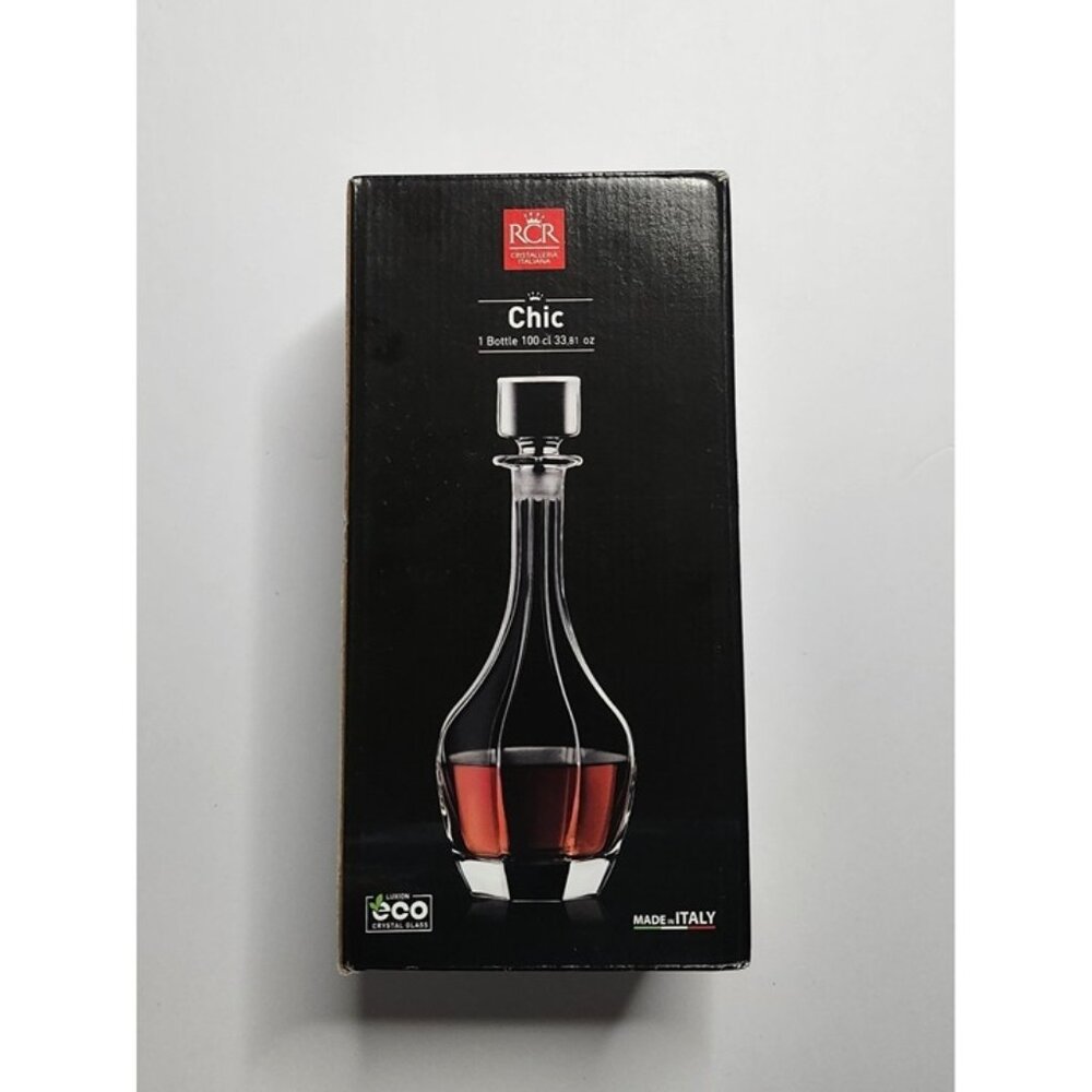 RCR Chic 1L Luxion Crystal Glass Carafe/Decanter